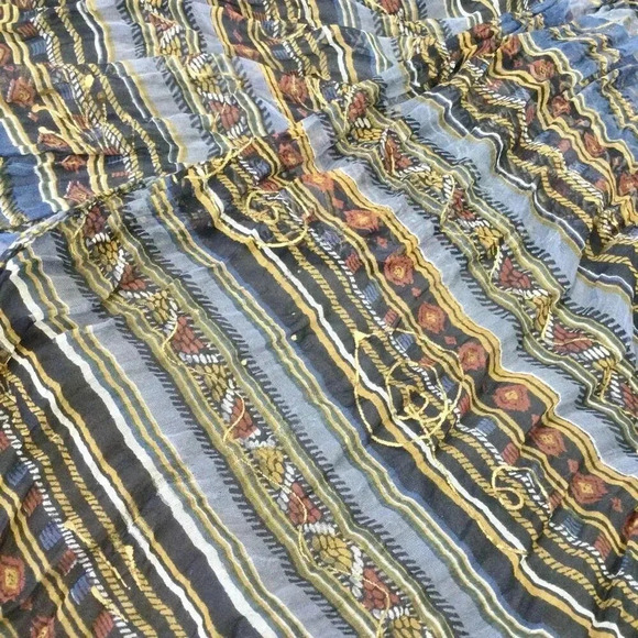 Vintage Women’s Sheer Printed Long Head Neck Shoulders Delicate Scarf Multicolor - Picture 5 of 7